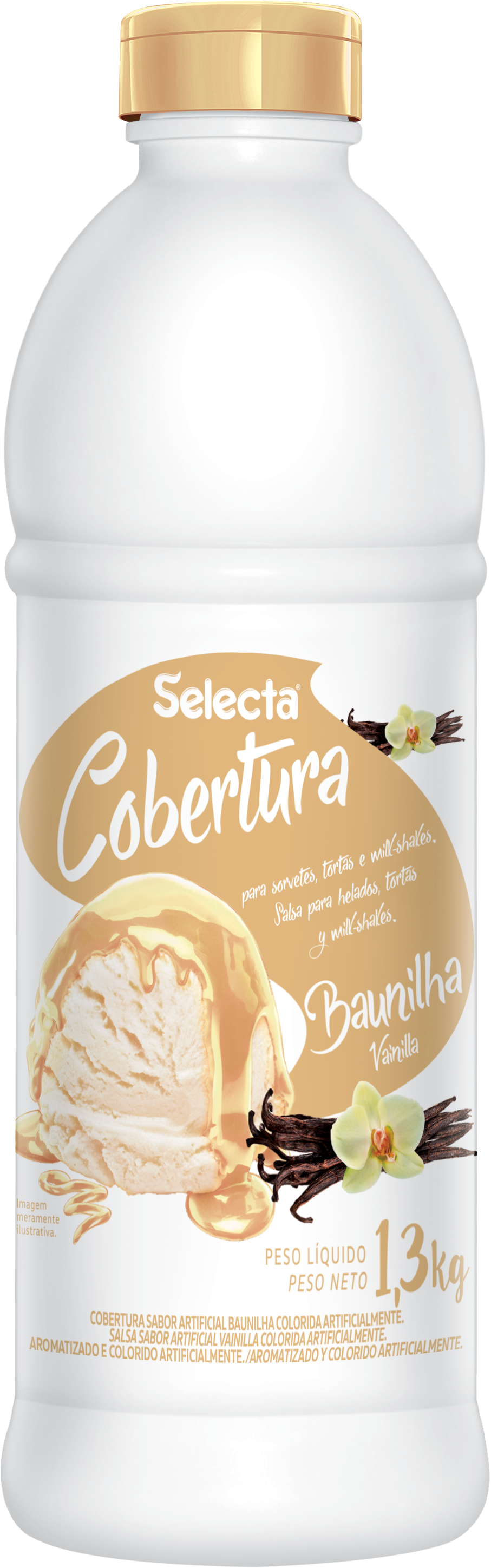 Cobertura Sorvete Selecta Leite Condensado 1,3 Kg (1X1 1300GR)